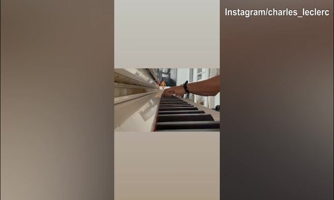 Leclerc, mani d'oro anche al pianoforte