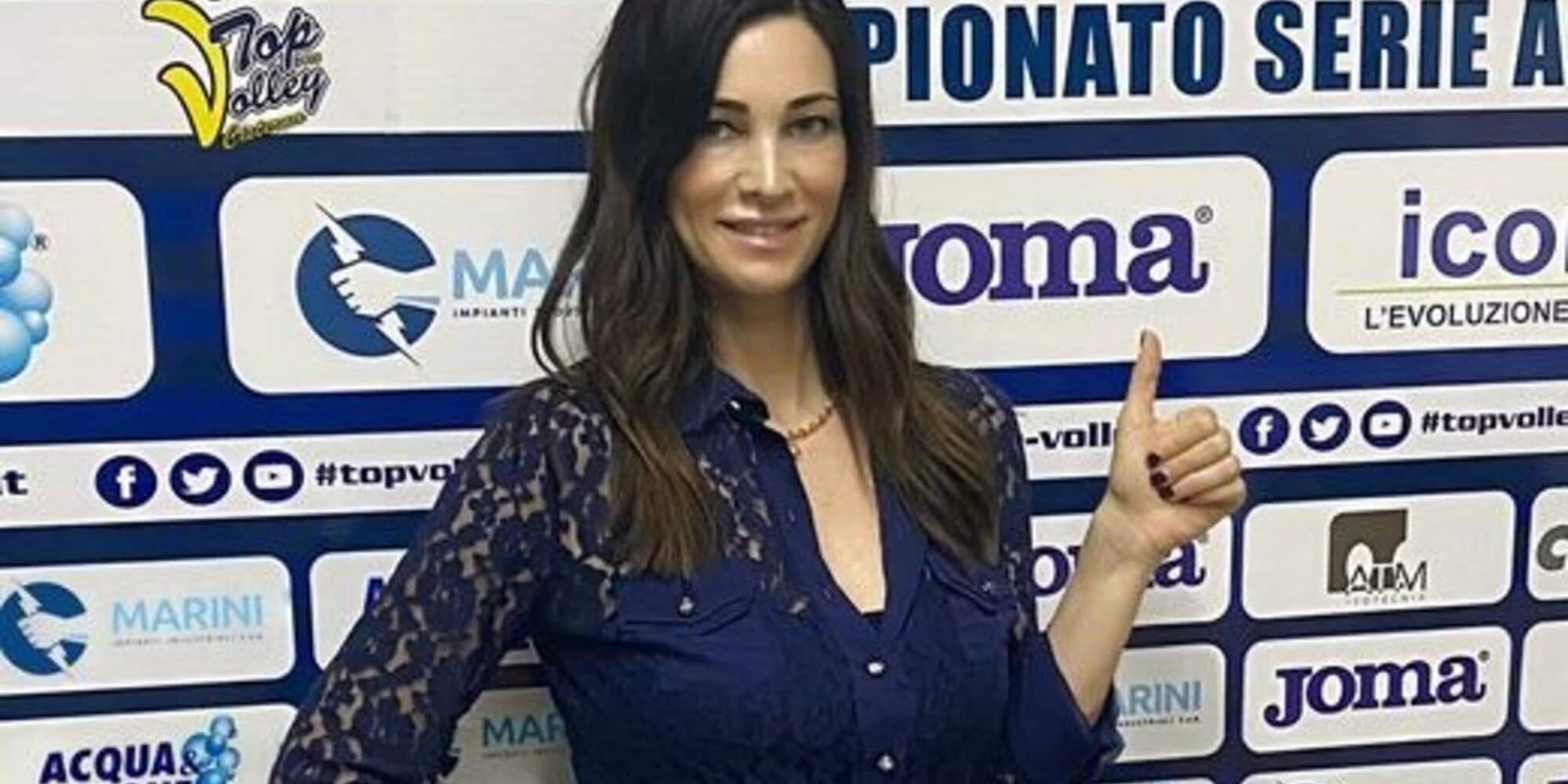 Manuela Arcuri tifosa speciale della Top Volley