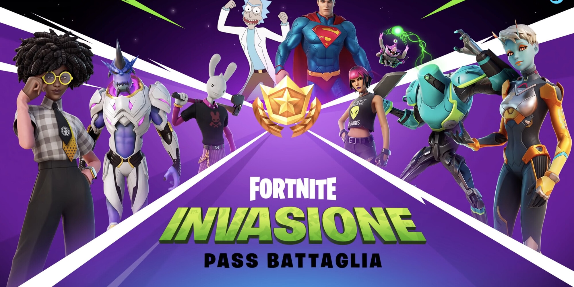 Esports, Fortnite: alieni Superman e Rick e Morty...