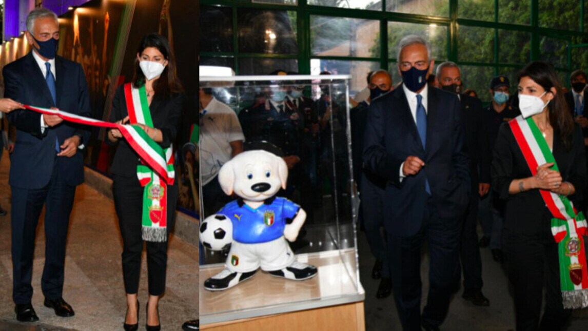 Italia, inaugurata 'Casa Azzurri' con Gravina e la Raggi