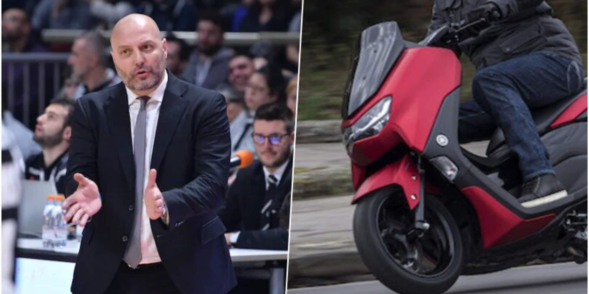 Virtus Bologna, Djordjevic nel traffico: un tifoso lo porta in scooter