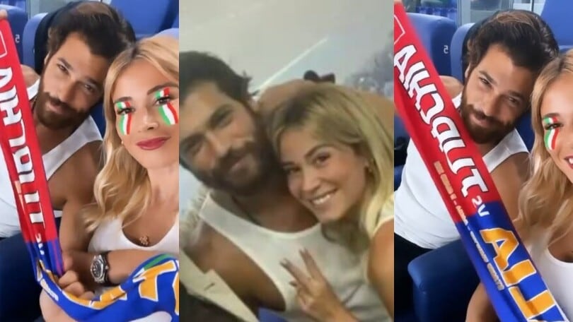 Diletta Leotta e Can Yaman all'Olimpico per Turchia-Italia