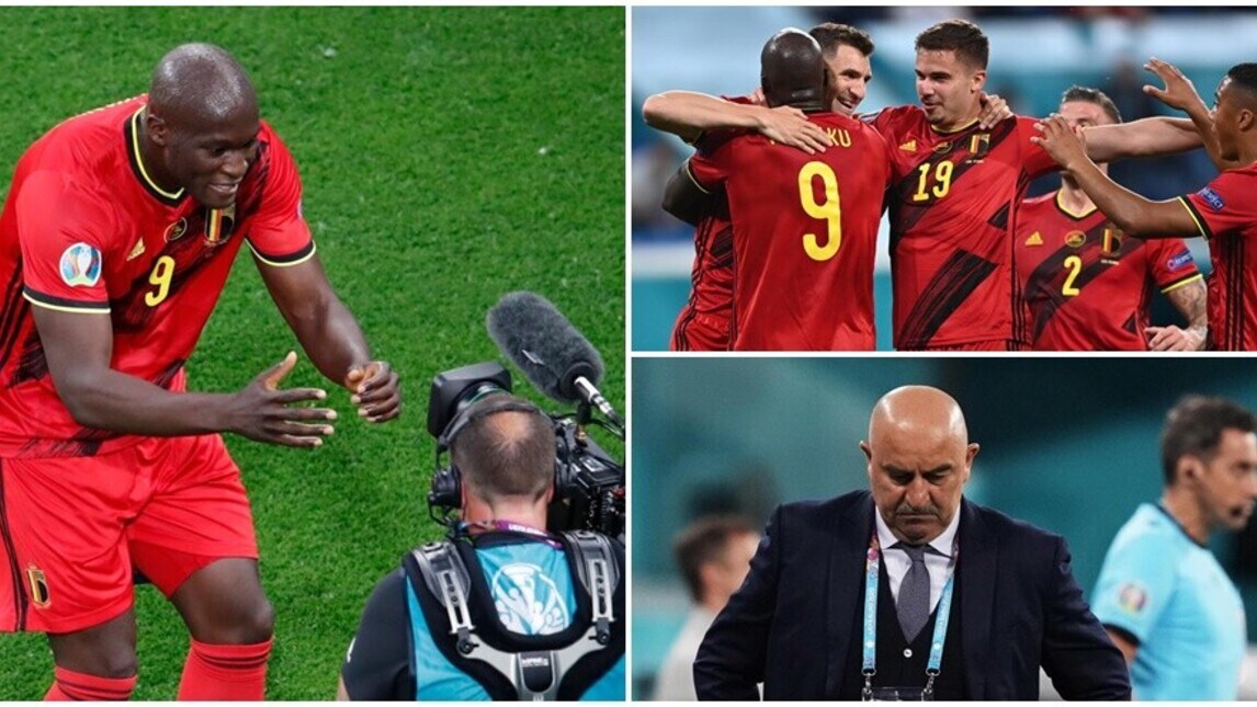 Europei, Belgio in volo con Lukaku: travolta la Russia