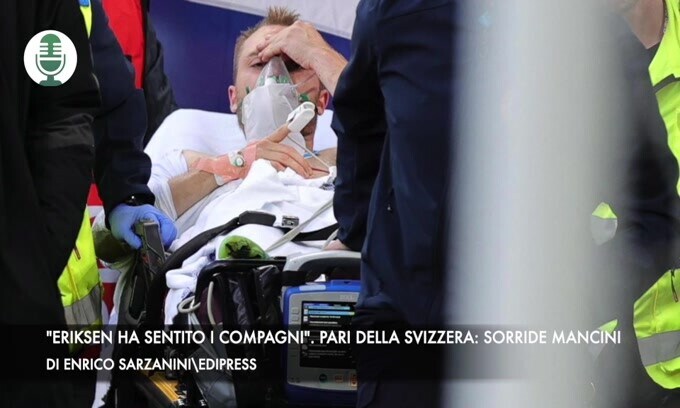 "Eriksen ha sentito i compagni". Pari della Svizzera: sorride Mancini