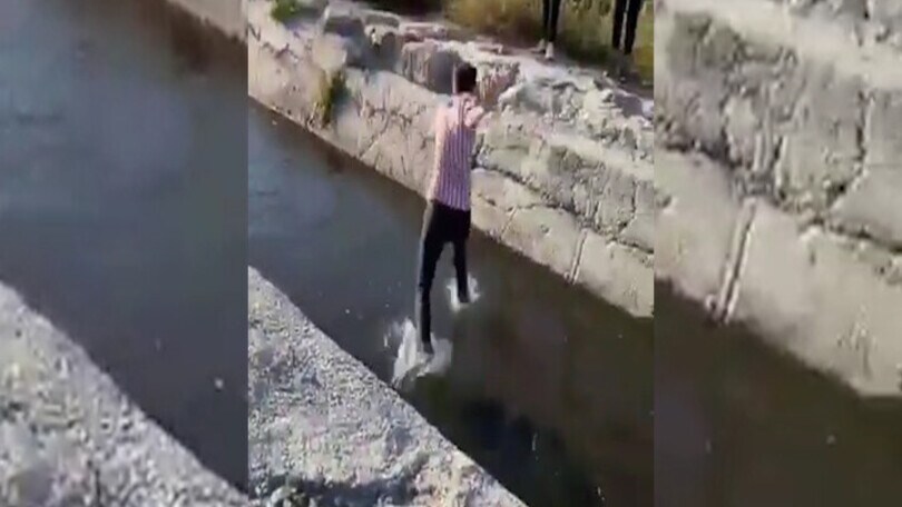 1,2,3… oppelà dentro al fiume!
