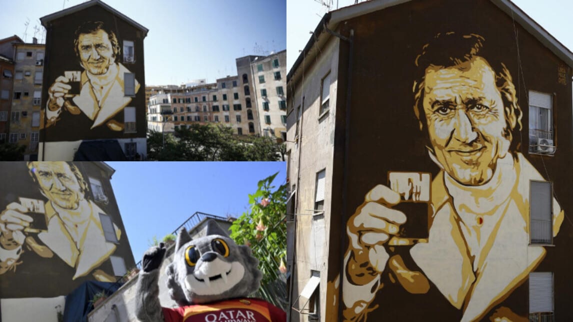Roma, inaugurato il murale per i 101 anni di Alberto Sordi