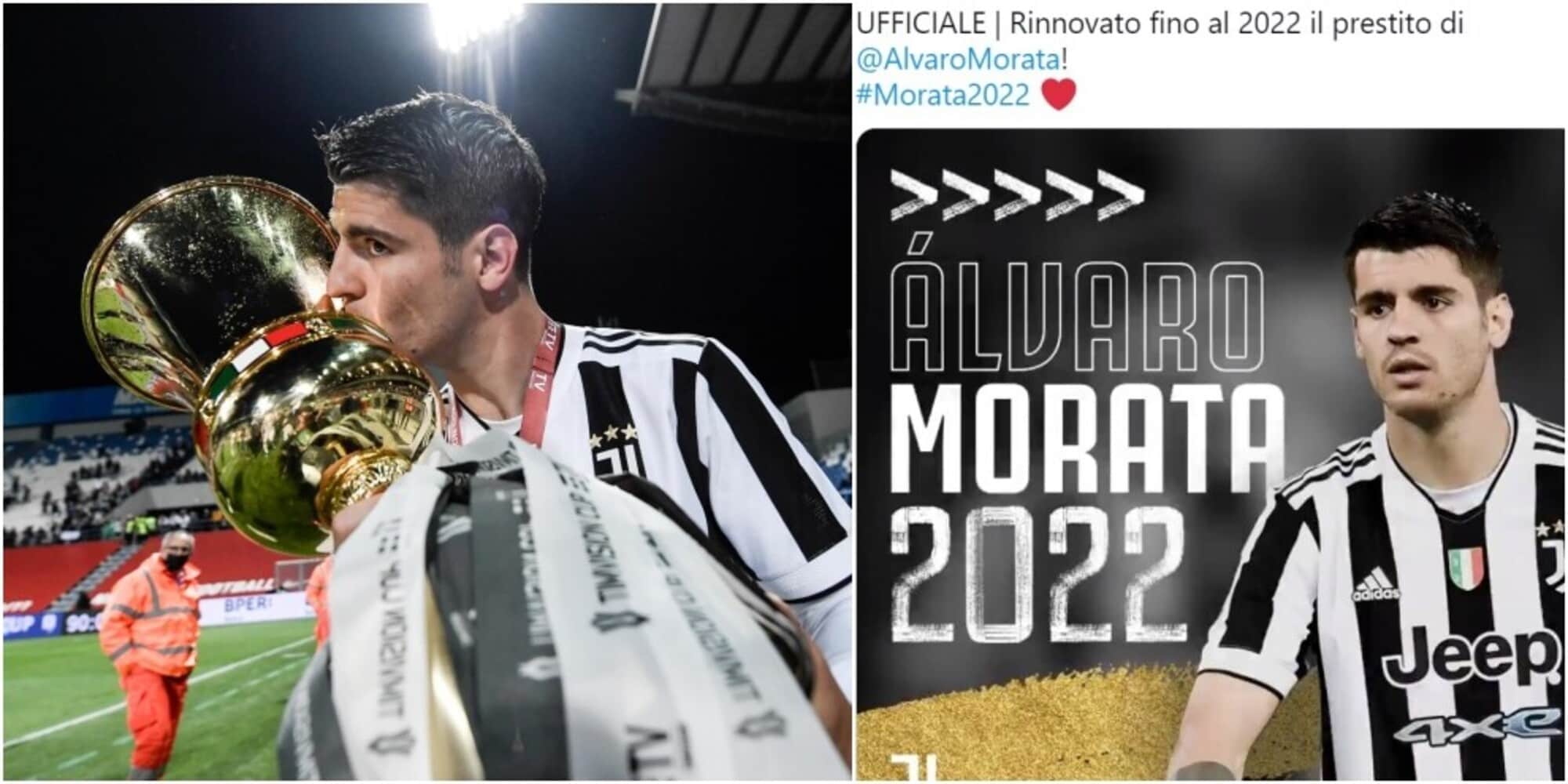 Morata resta alla Juve in prestito: è ufficiale