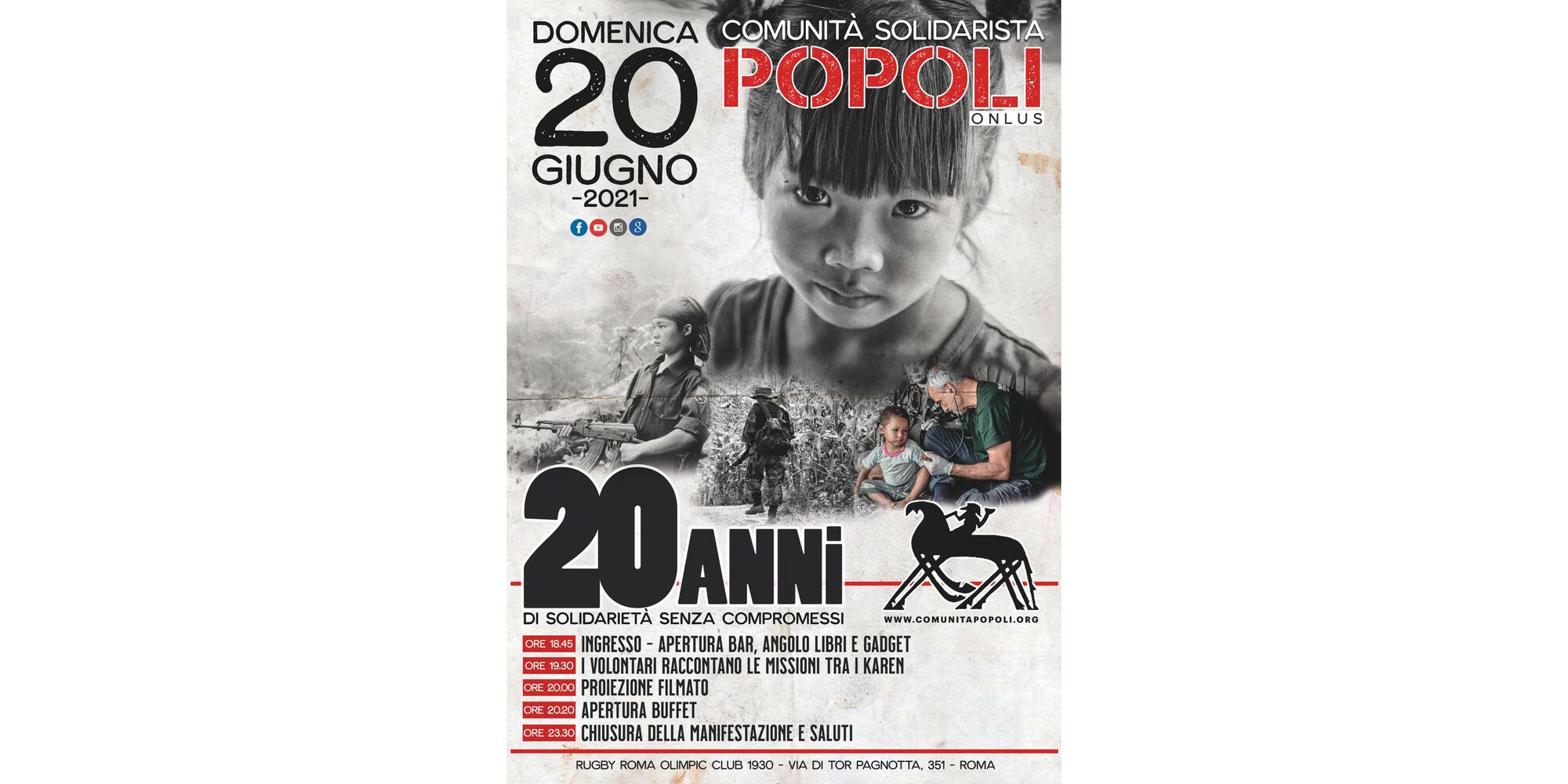 La Comunità solidarista Popoli compie 20 anni