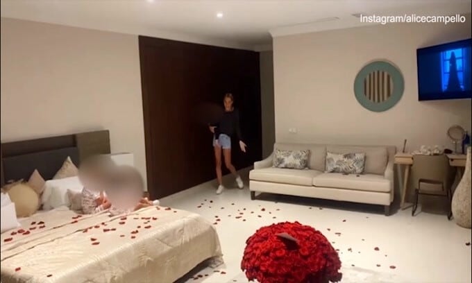 Alice Campello, la sorpresa di Morata è romantica
