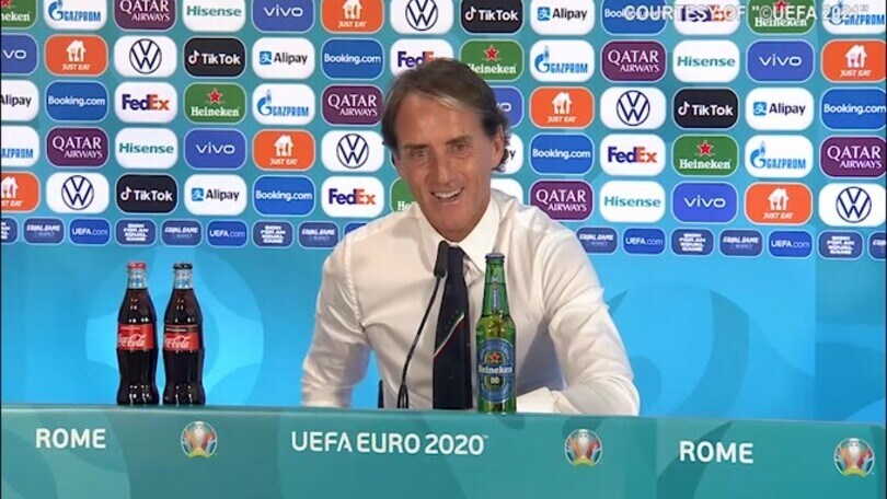 Mancini: "Se i ragazzi continuano così sono felice.."