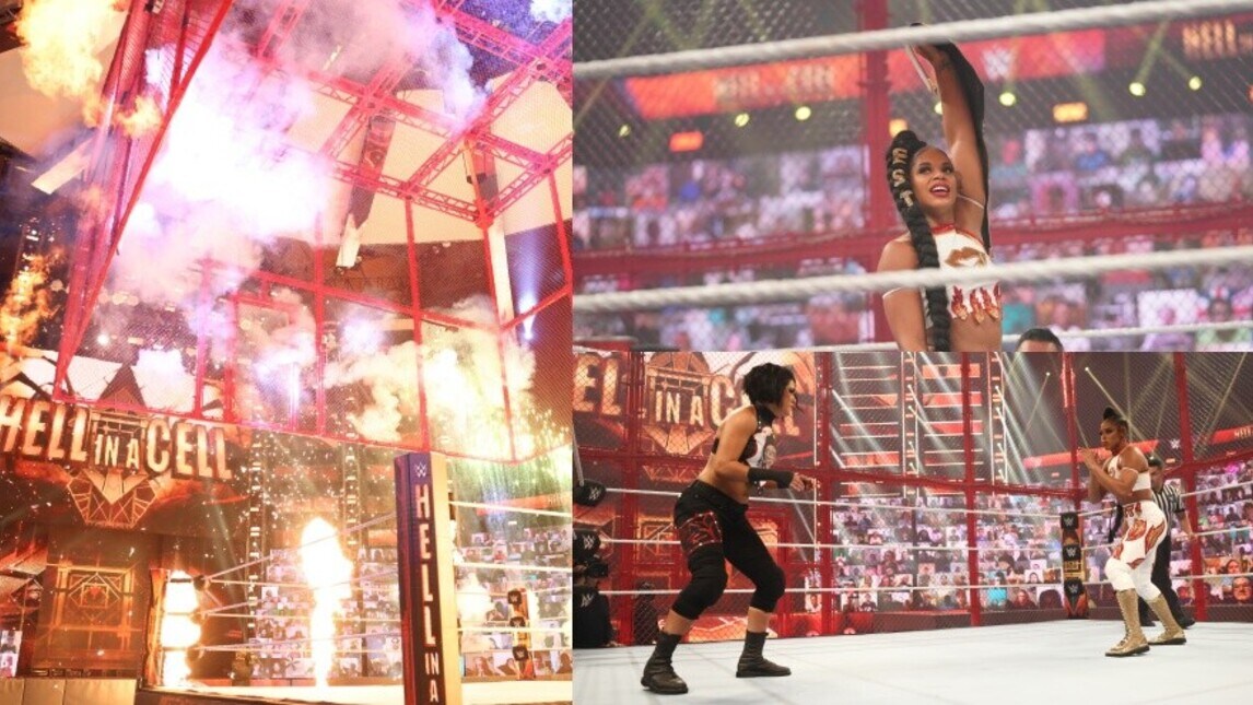WWE Hell in a Cell 2021, Bianca Belair domina Bayley