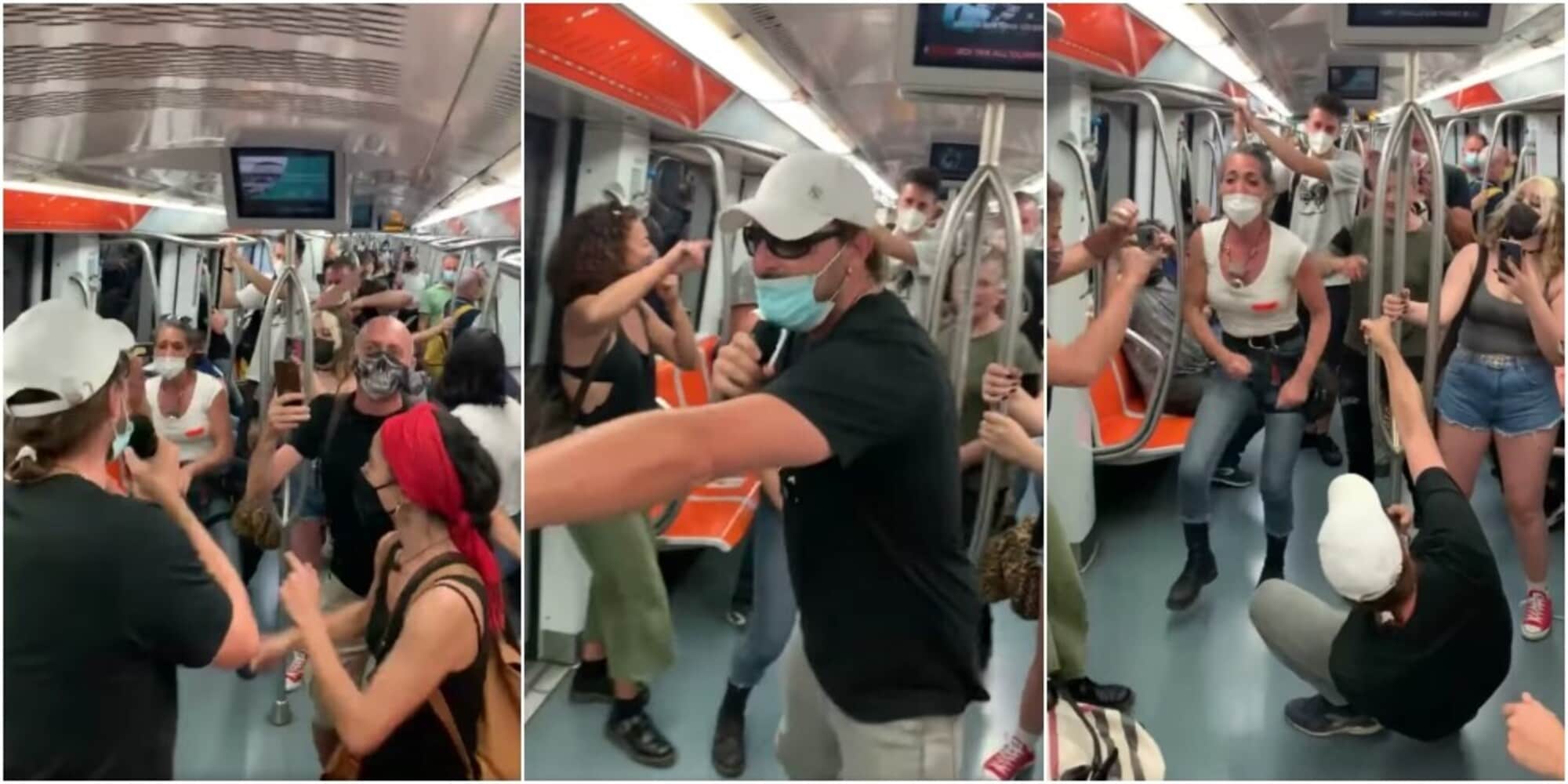Metroman fa ballare la linea A di Roma con Stayin’ Alive VIDEO