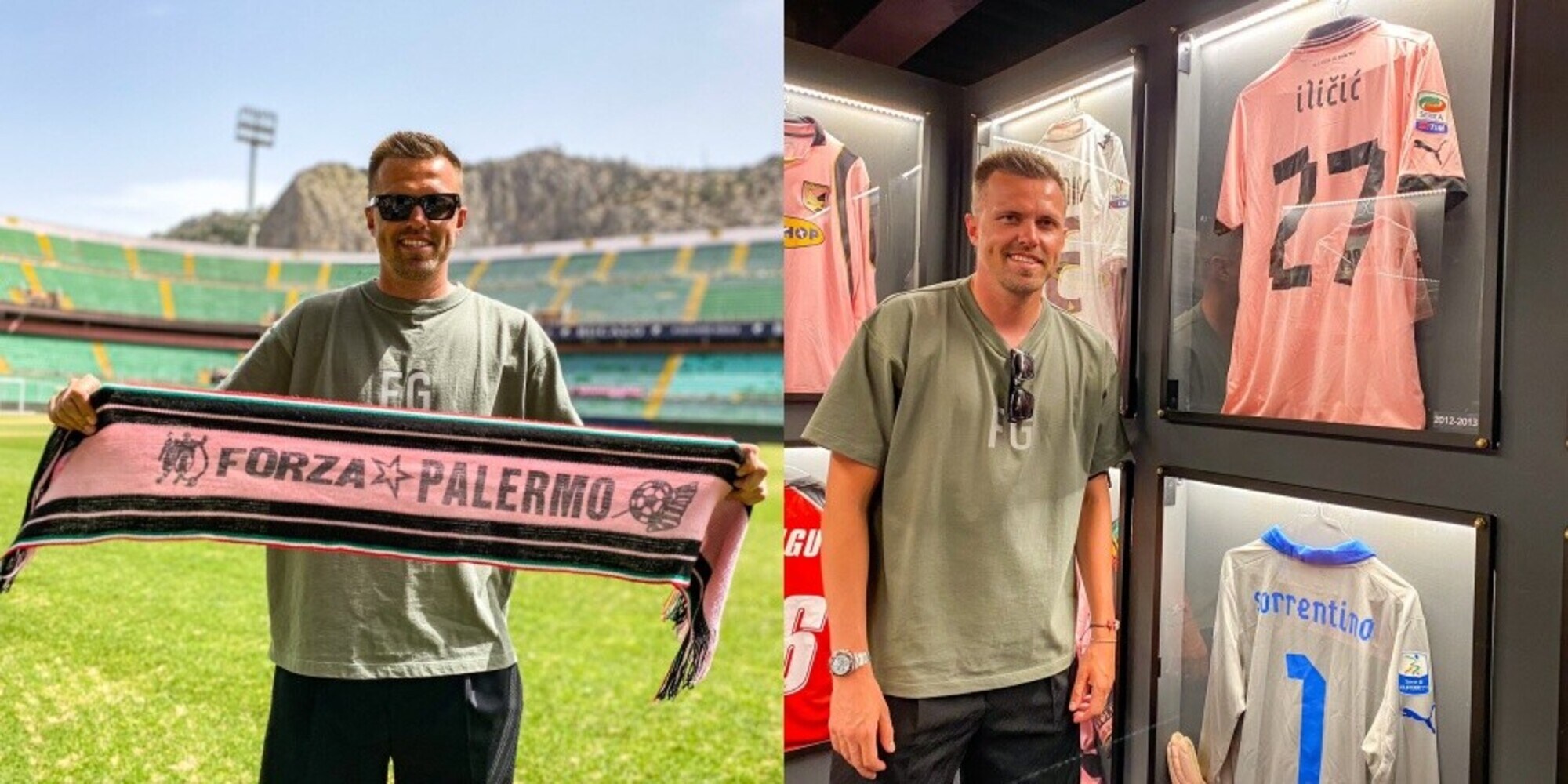 Ilicic torna a Palermo: visita al museo rosanero