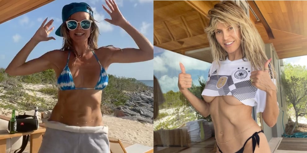 Heidi Klum, dopo la foto da censura il ballo in bikini...