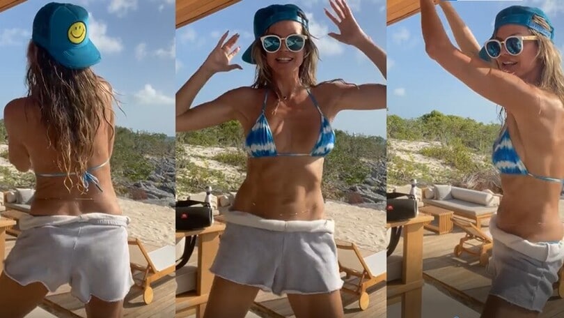 Heidi Klum augura così il buon lunedì ai fan