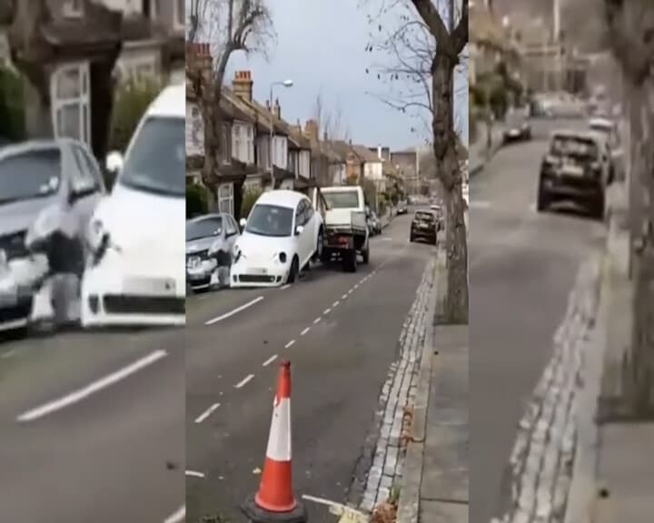 Il carro attrezzi più pazzo di sempre: va a sbattere contro tutto