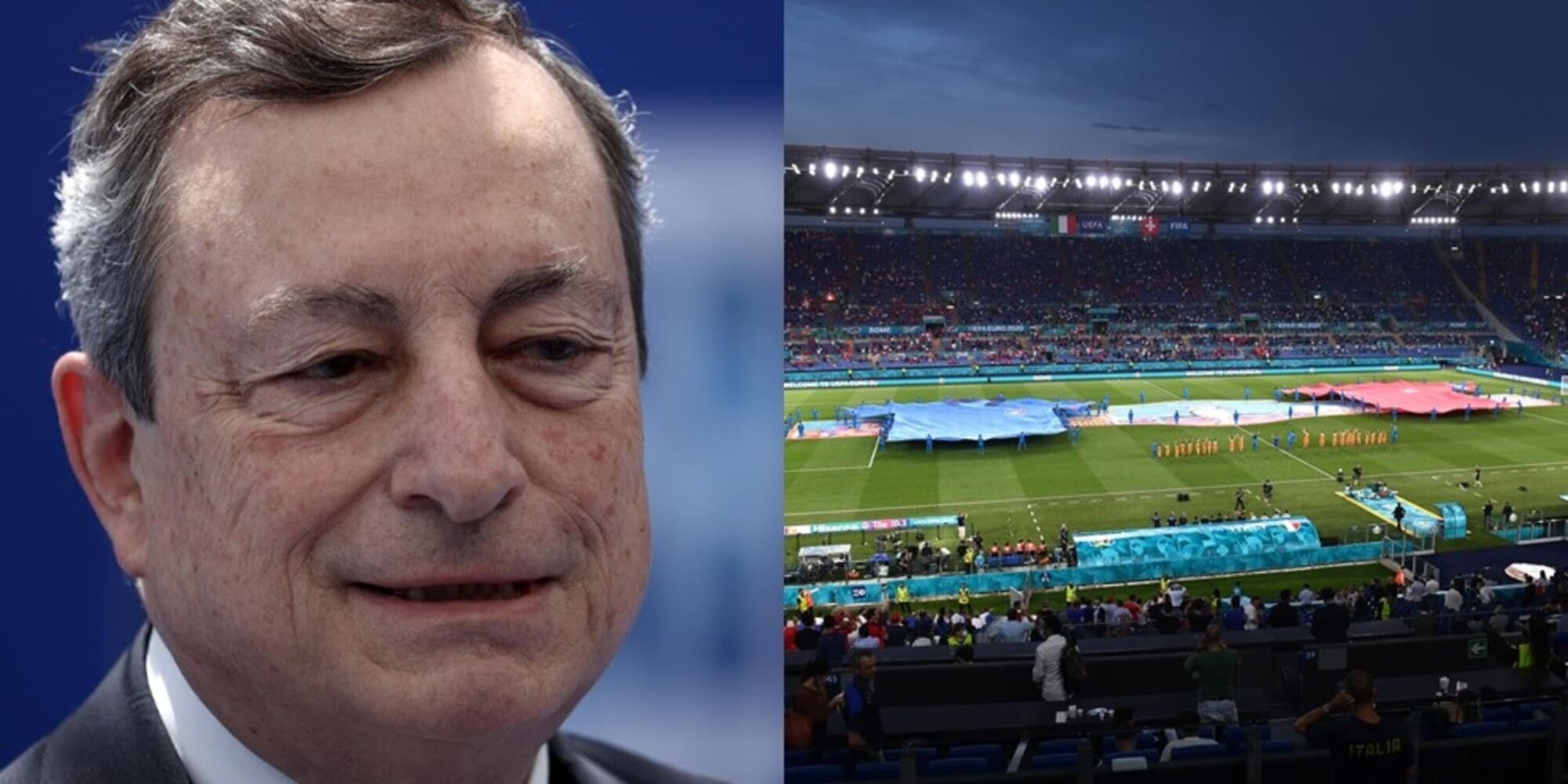 Draghi: "Voglio portare la finale degli Europei a Roma"