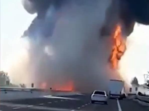 Incidente all'altezza di Piacenza: gravissimo scontro tra due mezzi pesanti