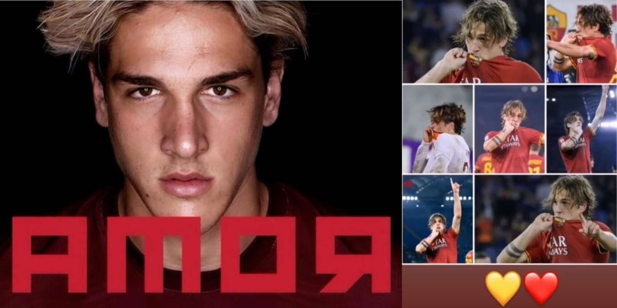 Zaniolo, messaggio alla Roma: piovono baci social!