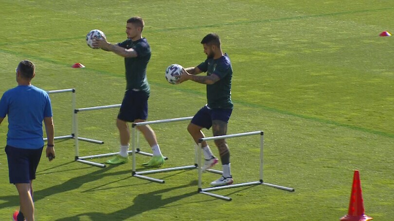 L'allenamento degli Azzurri: l'Austria nel mirino