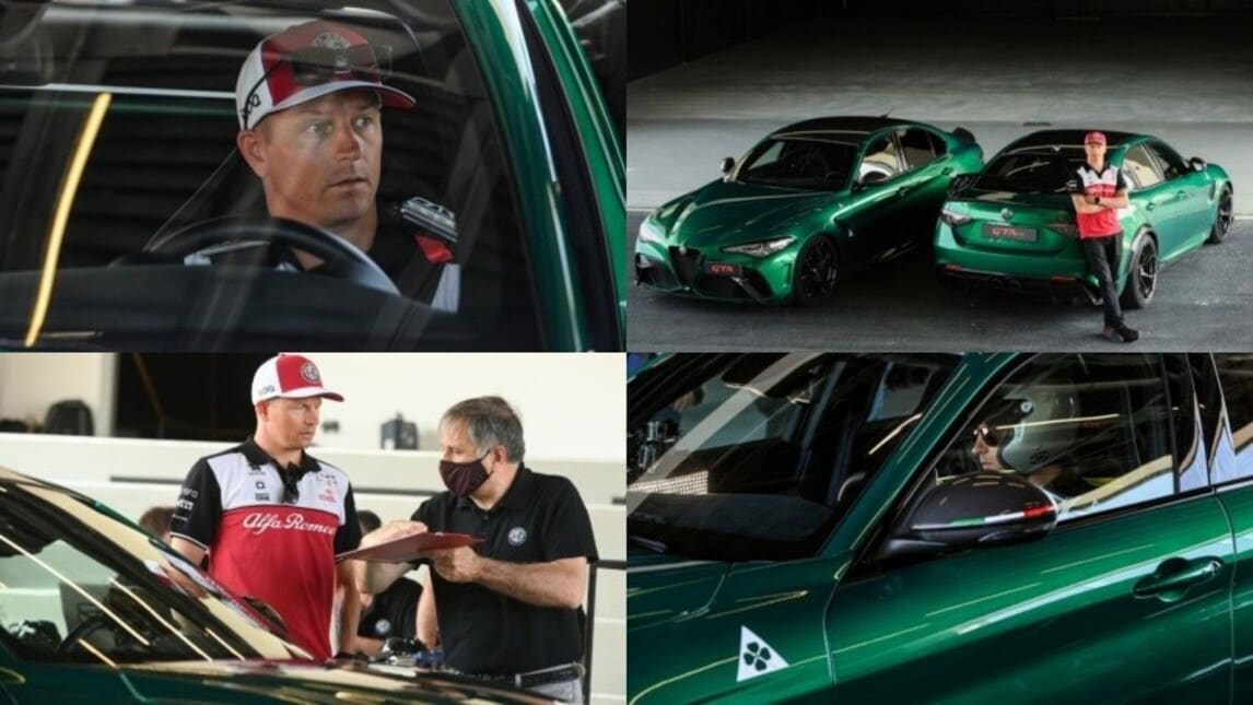 Kimi Raikkonen a bordo di Giulia GTA e GTAm per gli ultimi test