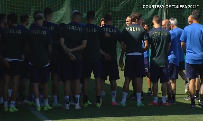 Verso Italia-Austria, allenamento a Coverciano per la Nazionale