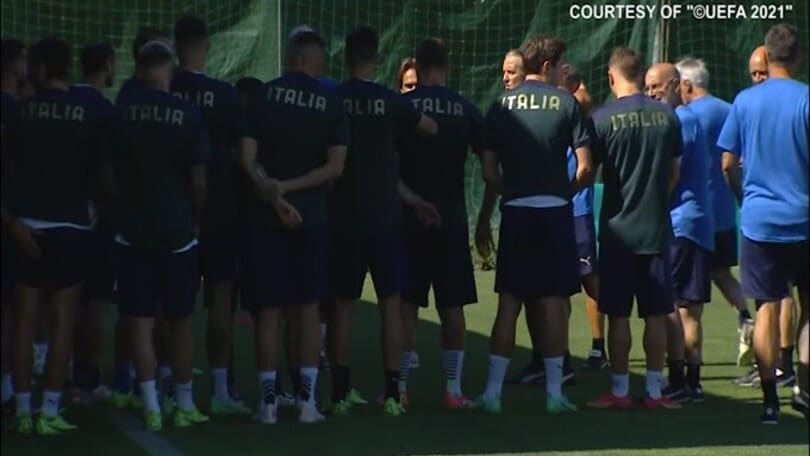 Verso Italia-Austria, allenamento a Coverciano per la Nazionale