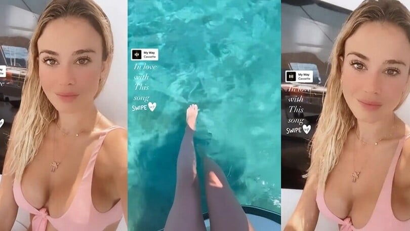Diletta Leotta che show in barca. Il bikini è da urlo