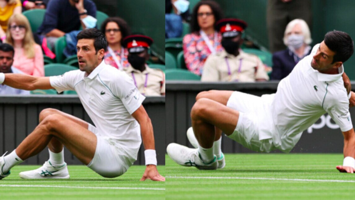 Djokovic, che caduta all'esordio a Wimbledon