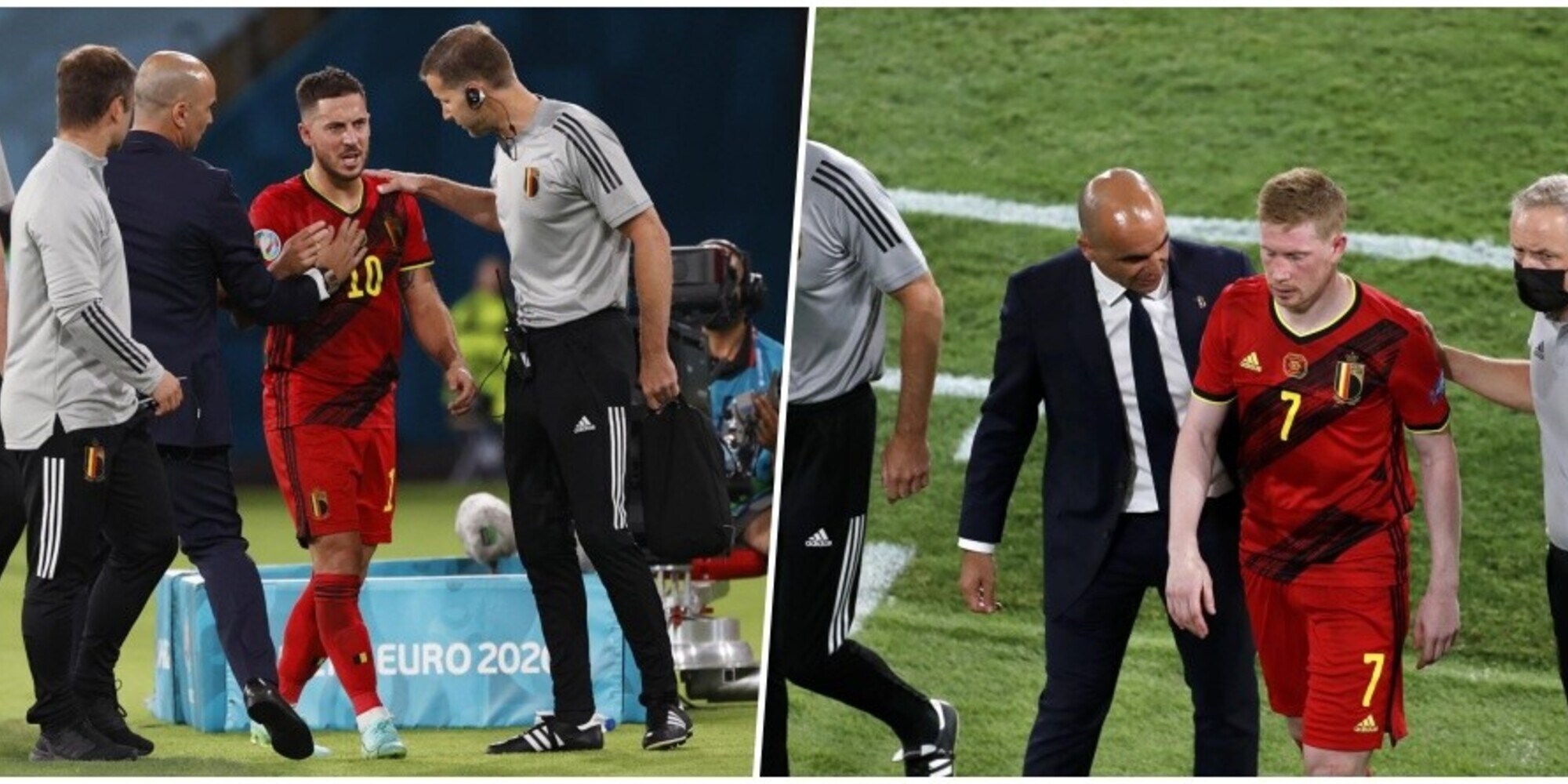 Italia-Belgio, Martinez: "Hazard e De Bruyne, niente di grave"