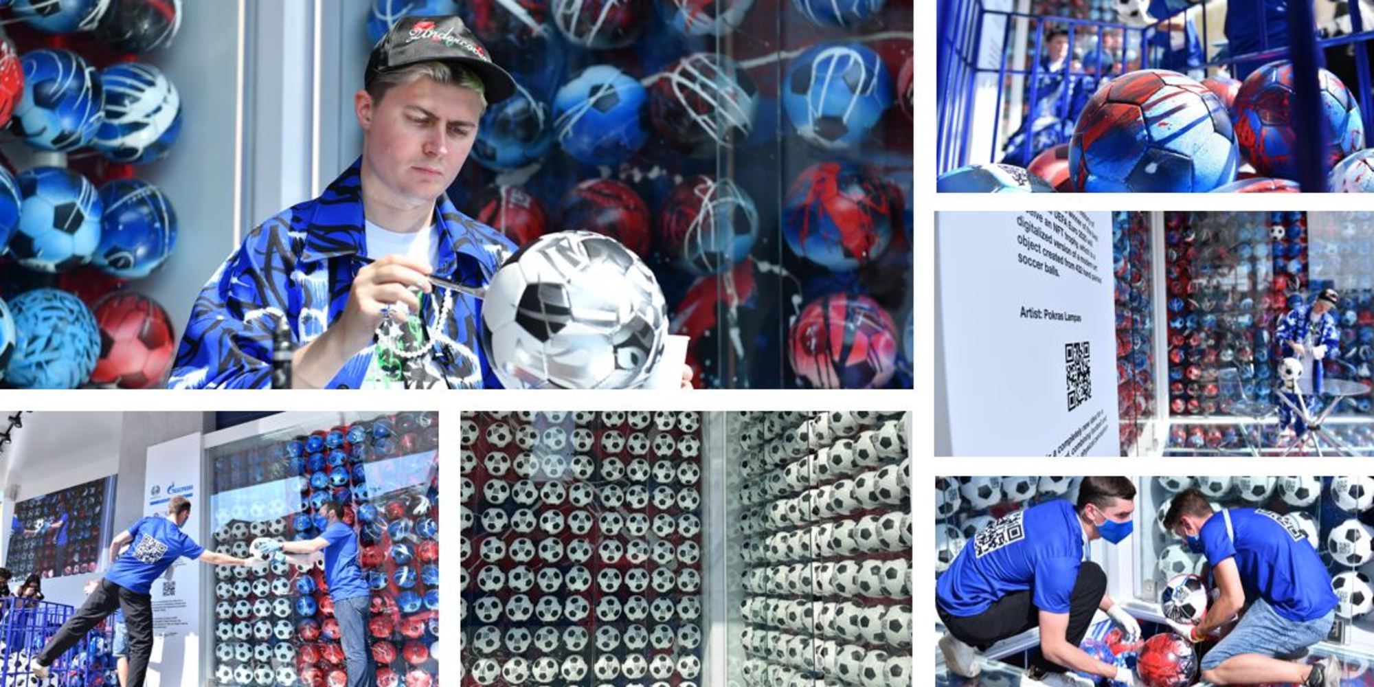 Trofeo NFT Euro2020: installazione smontata, adesso la la scansione in 3D