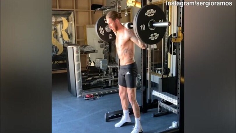 Sergio Ramos non si ferma: ecco il suo duro allenamento