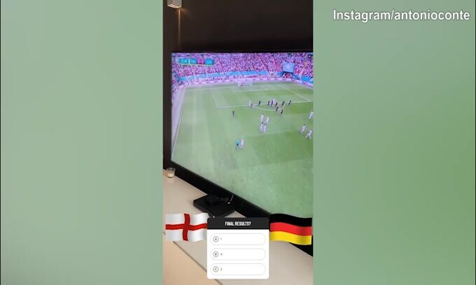 Inghilterra-Germania, Conte osserva attentamente