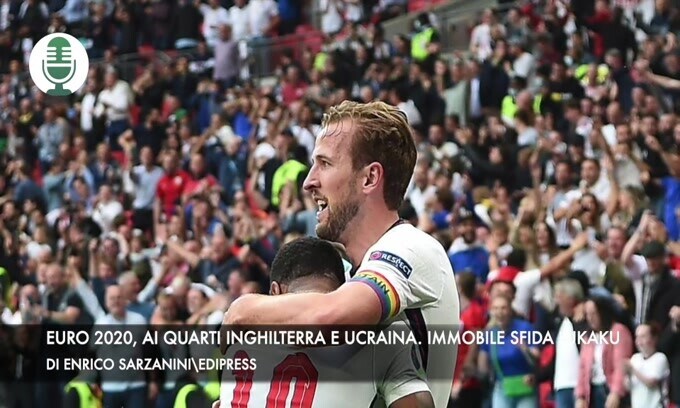 Euro 2020, Inghilterra e Ucraina ai quarti. Immobile sfida Lukaku