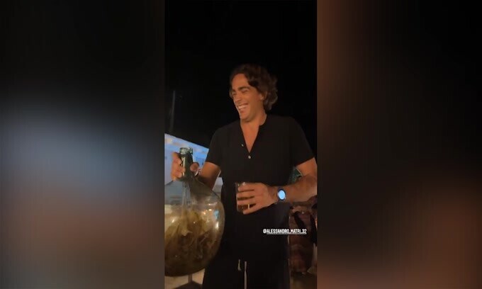 Vieri, grande festa con Matri