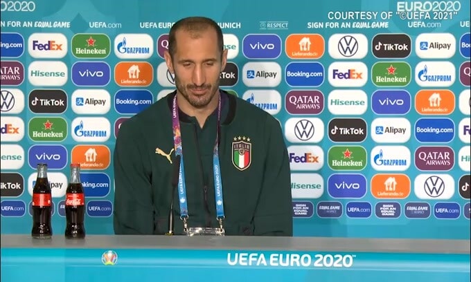 Chiellini: "Sono pronto a fermare Lukaku"