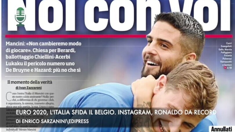 Euro 2020, l'Italia sfida il Belgio. Instagram, Ronaldo è da record