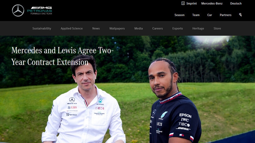 Mercedes, Hamilton rinnova fino al 2023