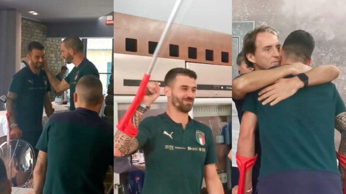 Emozioni a Coverciano, l'Italia applaude e abbraccia Spinazzola