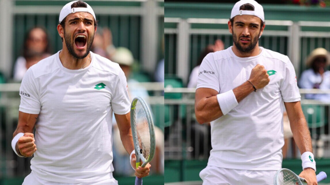 Berrettini, che esultanza dopo la vittoria contro Ivashka