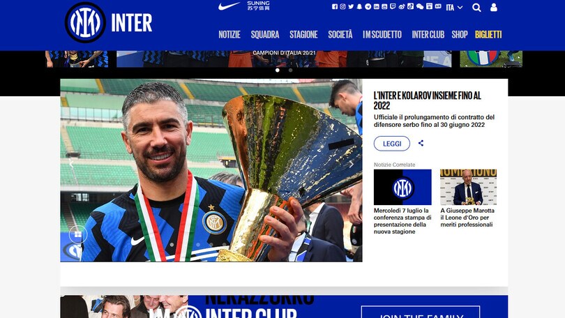 Inter, rinnovo fino al 2022 per Kolarov