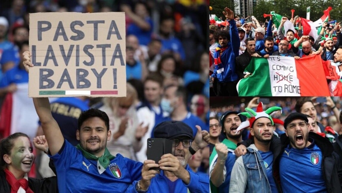 Italia-Spagna, i tifosi invadono Wembley