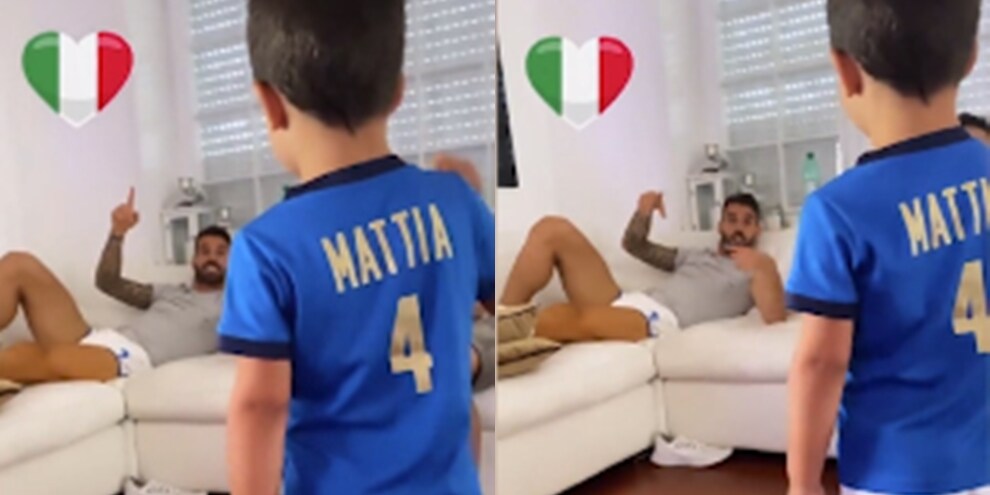 Italia-Spagna, Spinazzola junior canta l'inno. Il video emozionante