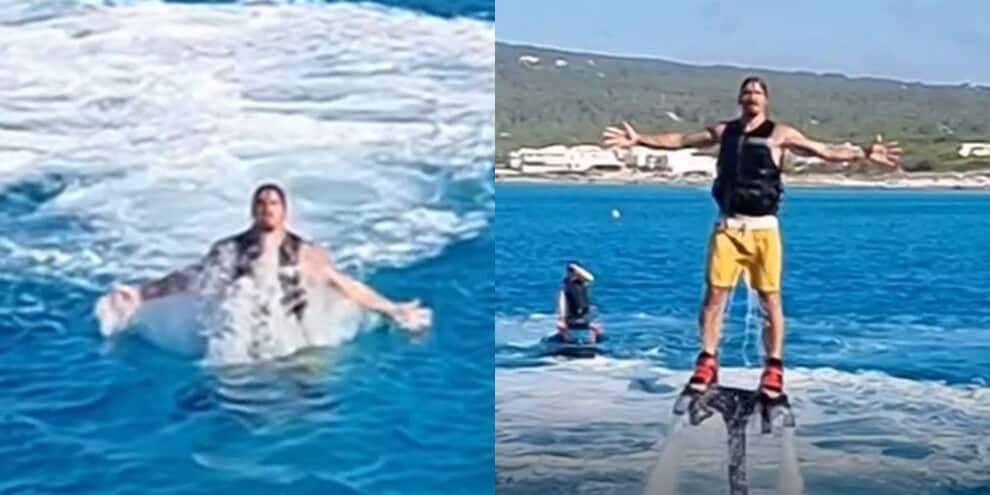 Ibra esce dall'acqua e si paragona a Dio