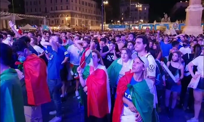Gol Spagna, la delusione dei tifosi