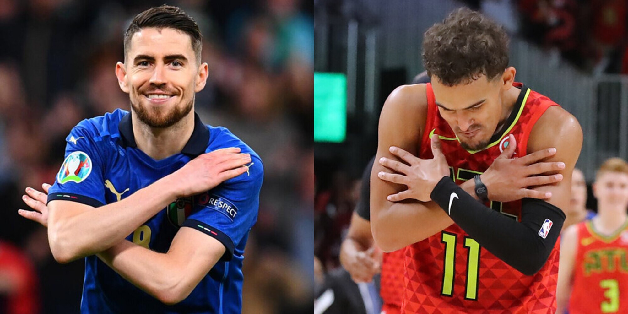 Jorginho esulta come Trae Young: la stella Nba approva!