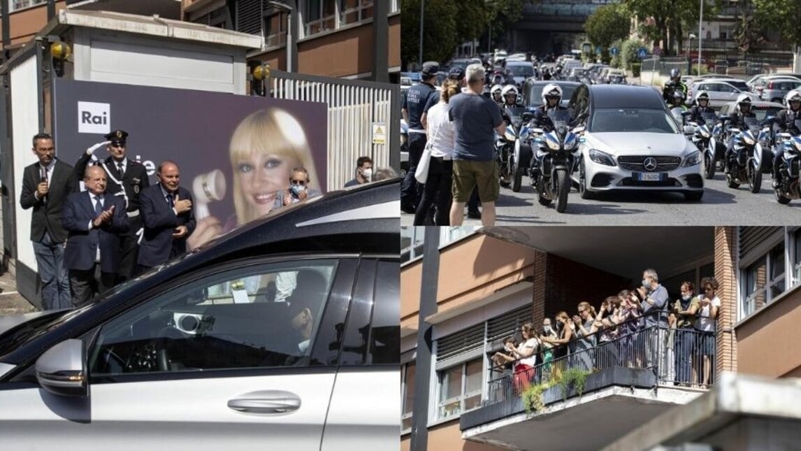 Ciao Raffaella, applausi e lacrime per rendere omaggio alla Carrà