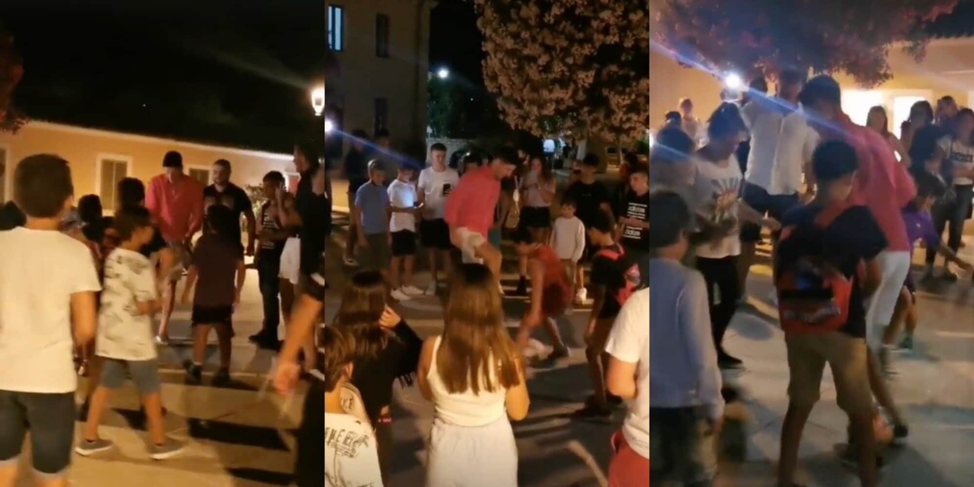 Lewandowski show: gioca in piazza con i bambini in Sardegna