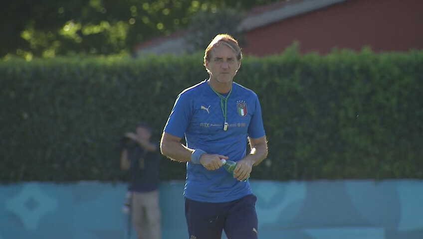 L'ultimo allenamento a Coverciano prima della Finale