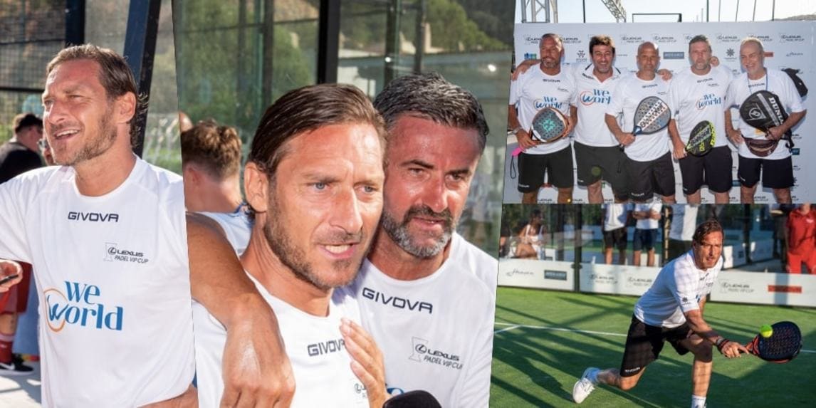 Francesco Totti, show in Sardegna: quanti vip si sfidano a padel!